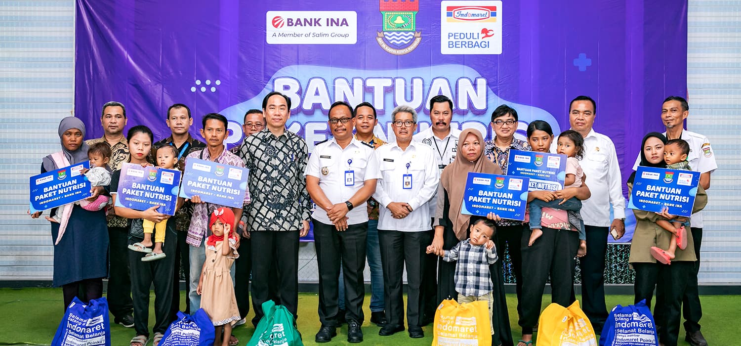Dukung Program Pemerintah, Indomaret dan Bank INA Kurangi Angka Stunting di Kosambi