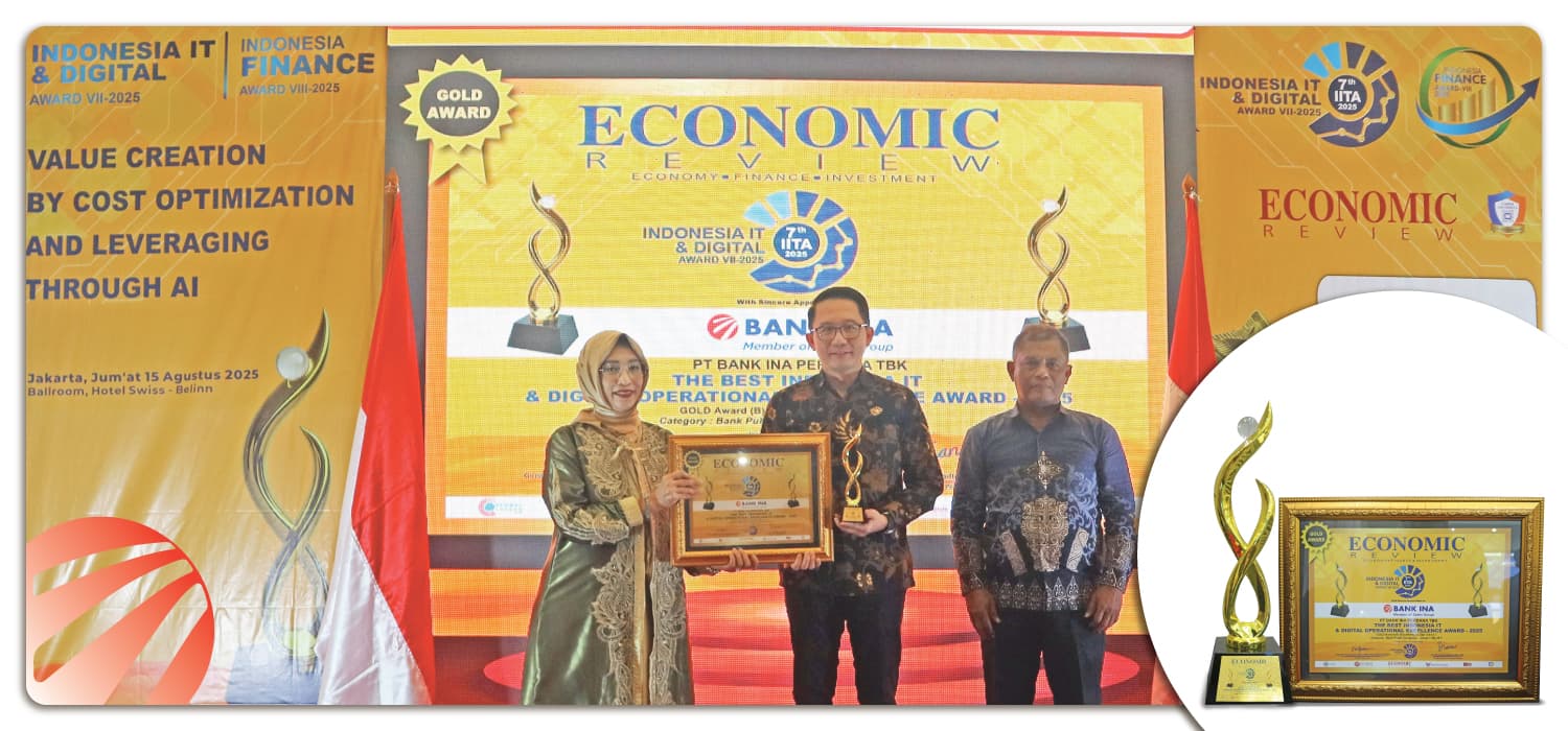 Bank INA Raih Penghargaan The Best Indonesia IT & Digital Operational Excellent - 2025