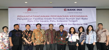 Penandatanganan Perjanjian Kerjasama Penyediaan Fasilitas Kredit Pemilikan Rumah dan Ruko Palu City Square, Palu, Sulawesi Tengah